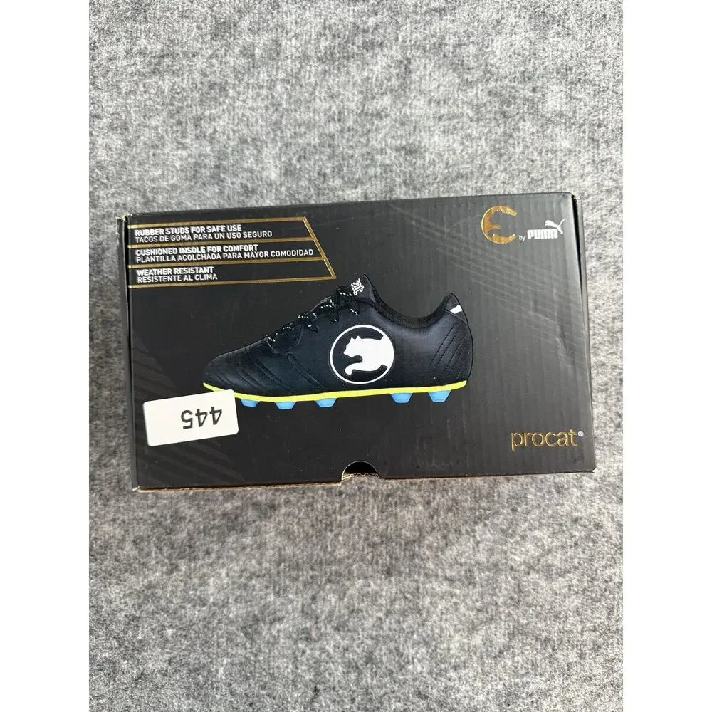 ProCat by PUMA Size 12 Soccer Cleats Kids Boys Shoes Black Speed Force Youth A4